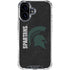Michigan State University Bold Spartans Logo iPhone 16 Clear Case