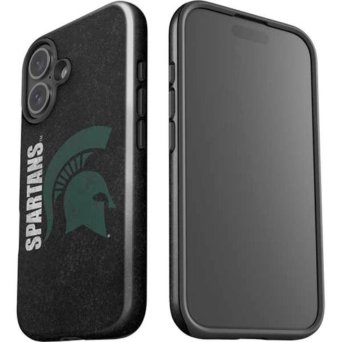 Michigan State University Bold Spartans Logo iPhone 16 Impact Case