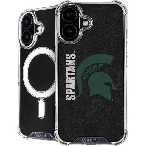 Michigan State University Bold Spartans Logo iPhone 16 MagSafe Case