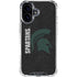 Michigan State University Bold Spartans Logo iPhone 16 Plus Clear Case