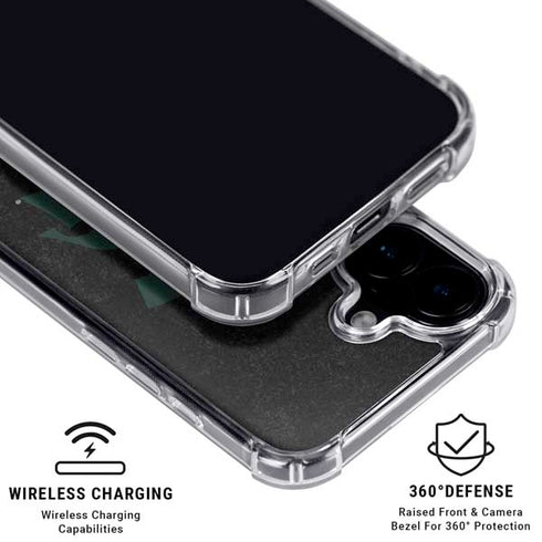 Michigan State University Bold Spartans Logo iPhone 16 Plus Clear Case