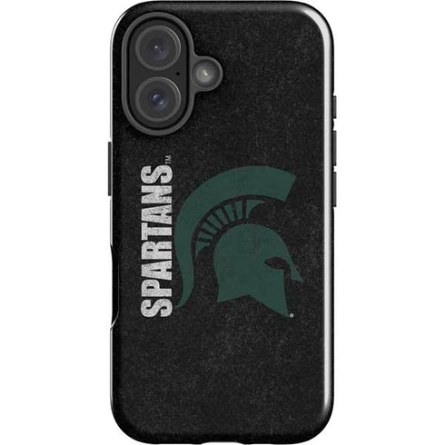 Michigan State University Bold Spartans Logo iPhone 16 Plus Impact Case