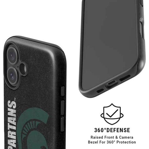 Michigan State University Bold Spartans Logo iPhone 16 Plus Magsafe Impact Case