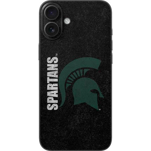 Michigan State University Bold Spartans Logo iPhone 16 Plus Skin