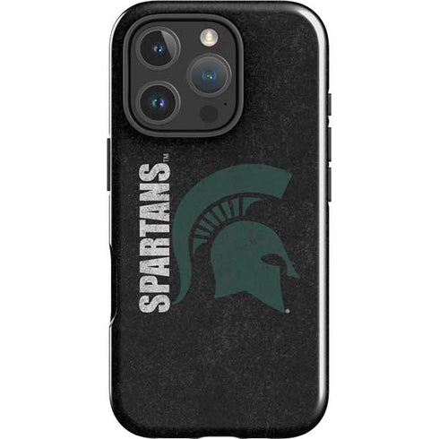Michigan State University Bold Spartans Logo iPhone 16 Pro Impact Case