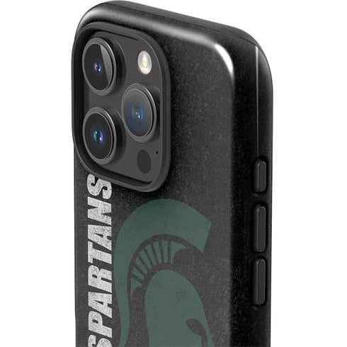 Michigan State University Bold Spartans Logo iPhone 16 Pro Impact Case