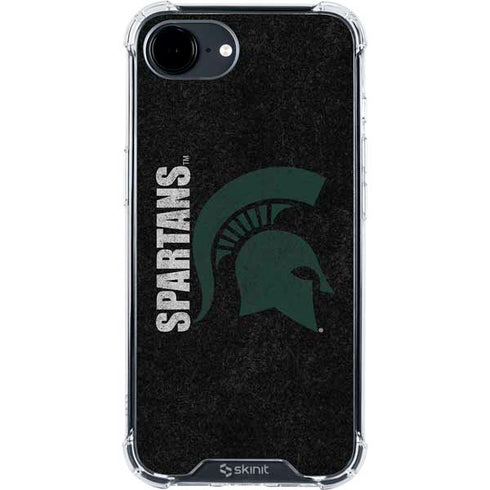 Michigan State University Bold Spartans Logo iPhone 16e Clear Case