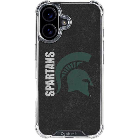 Michigan State University Bold Spartans Logo iPhone 17 Clear Case