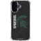 Michigan State University Bold Spartans Logo iPhone 17 Clear Case