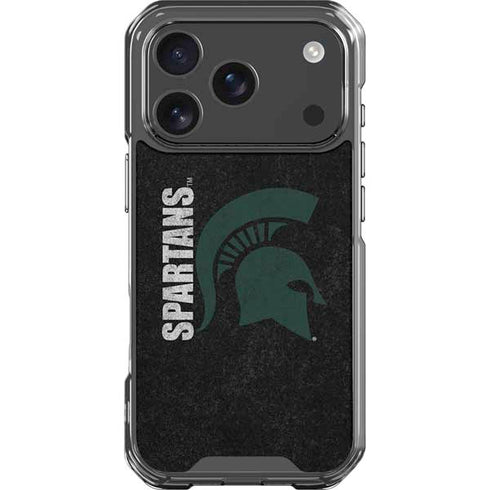 Michigan State University Bold Spartans Logo iPhone 18 Pro Clear Case