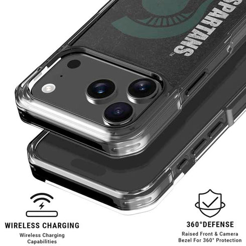 Michigan State University Bold Spartans Logo iPhone 18 Pro Clear Case