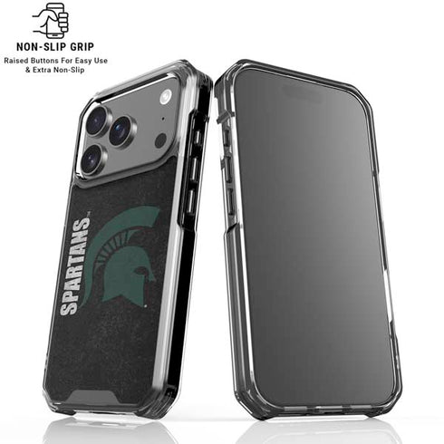 Michigan State University Bold Spartans Logo iPhone 18 Pro Clear Case
