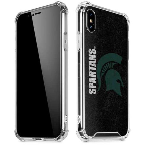 Michigan State University Bold Spartans Logo iPhone X/XS Clear Case