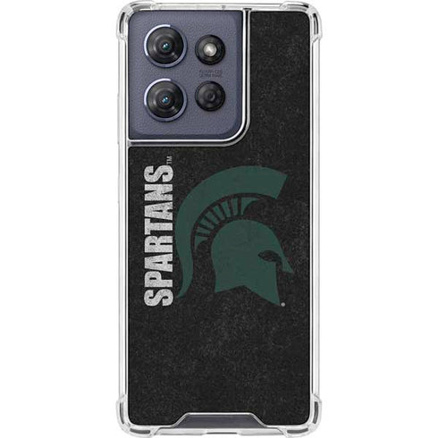 Michigan State University Bold Spartans Logo Moto G 5G (2025) Clear Case
