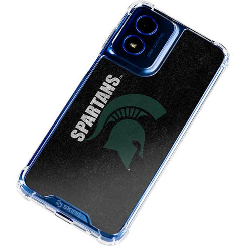 Michigan State University Bold Spartans Logo Moto G 5G (2024) Clear Case