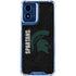 Michigan State University Bold Spartans Logo Moto G Play 4G (2024) Clear Case