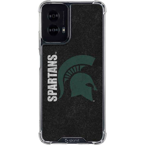 Michigan State University Bold Spartans Logo Moto G Power 5G (2024) Clear Case