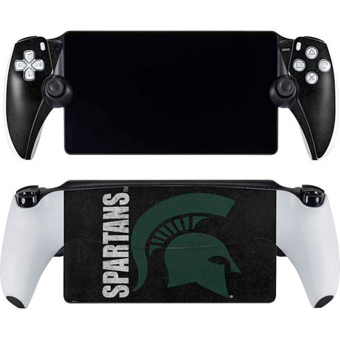 Michigan State University Bold Spartans Logo PlayStation Portal Remote Player Skin