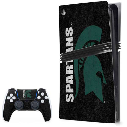 Michigan State University Bold Spartans Logo PlayStation PS5 Skins