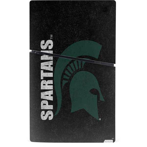 Michigan State University Bold Spartans Logo PS5 Slim Digital Edition Console Skin