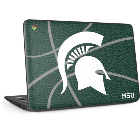Michigan State University Green Basketball HP Chromebook Skin