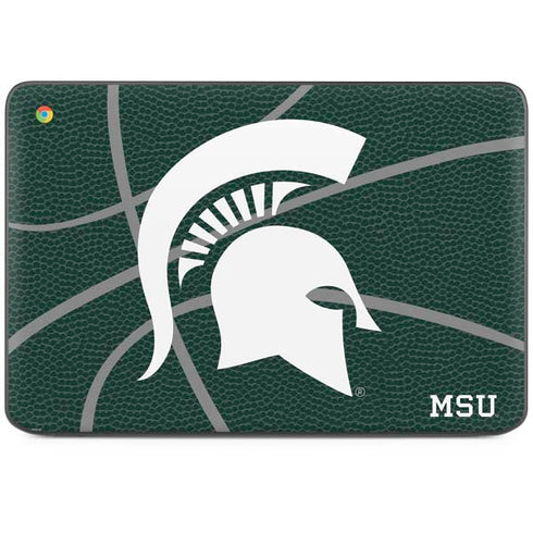 Michigan State University Green Basketball HP Chromebook Skin