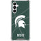 Michigan State University Green Basketball Galaxy A16 5G Clear Case