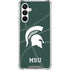 Michigan State University Green Basketball Galaxy A16 5G Clear Case
