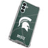 Michigan State University Green Basketball Galaxy A16 5G Clear Case