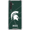 Michigan State University Green Basketball Galaxy A17 Clear Case