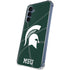 Michigan State University Green Basketball Galaxy A35 5G Clear Case