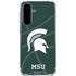 Michigan State University Green Basketball Galaxy A36 5G Clear Case
