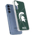 Michigan State University Green Basketball Galaxy A55 5G Clear Case