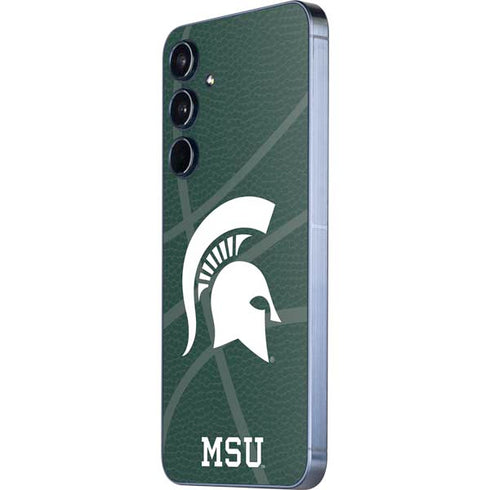 Michigan State University Green Basketball Galaxy A55 5G Skin