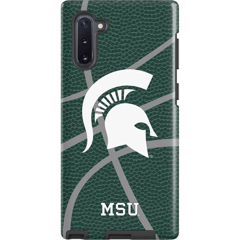 Michigan State University Green Basketball Galaxy Cases