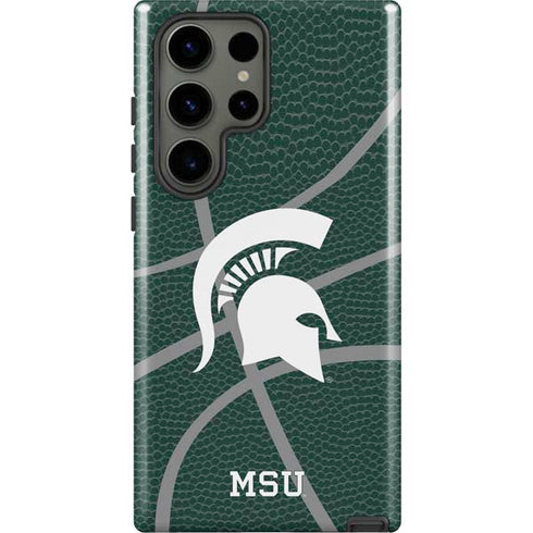 Michigan State University Green Basketball Galaxy S23 Ultra Pro Case