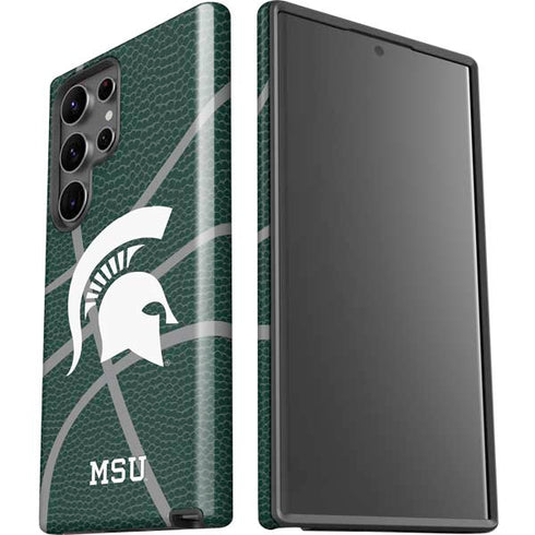 Michigan State University Green Basketball Galaxy S23 Ultra Pro Case
