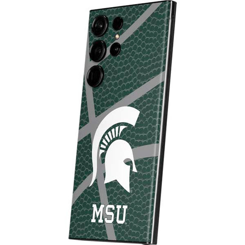 Michigan State University Green Basketball Galaxy Skins