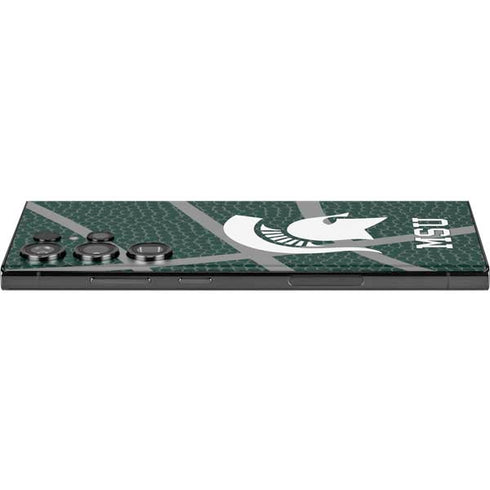 Michigan State University Green Basketball Galaxy Skins