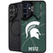 Michigan State University Green Basketball Galaxy S25 Kickstand Case