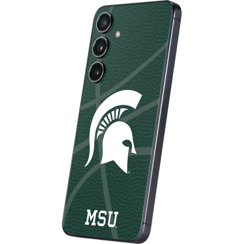 Michigan State University Green Basketball Galaxy S25 Plus Skin