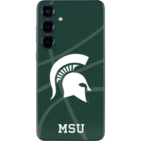 Michigan State University Green Basketball Galaxy S24 Skin