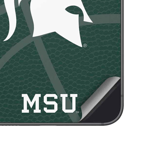 Michigan State University Green Basketball Galaxy S25 Skin
