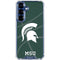 Michigan State University Green Basketball Galaxy S25 Clear Case