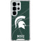 Michigan State University Green Basketball Galaxy S25 Ultra Clear Case