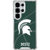 Michigan State University Green Basketball Galaxy S25 Ultra Clear Case