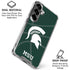 Michigan State University Green Basketball Galaxy S26 Plus Clear Case