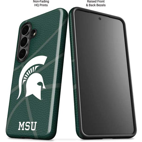 Michigan State University Green Basketball Galaxy S26 Plus Impact Case