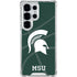 Michigan State University Green Basketball Galaxy S26 Ultra Clear Case