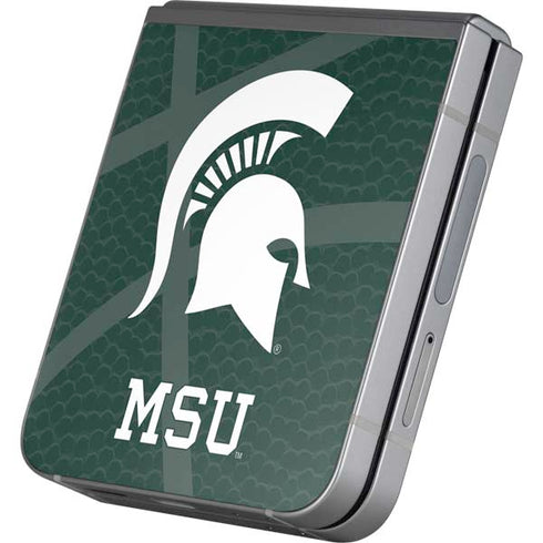 Michigan State University Green Basketball Galaxy Z Flip6 Skin